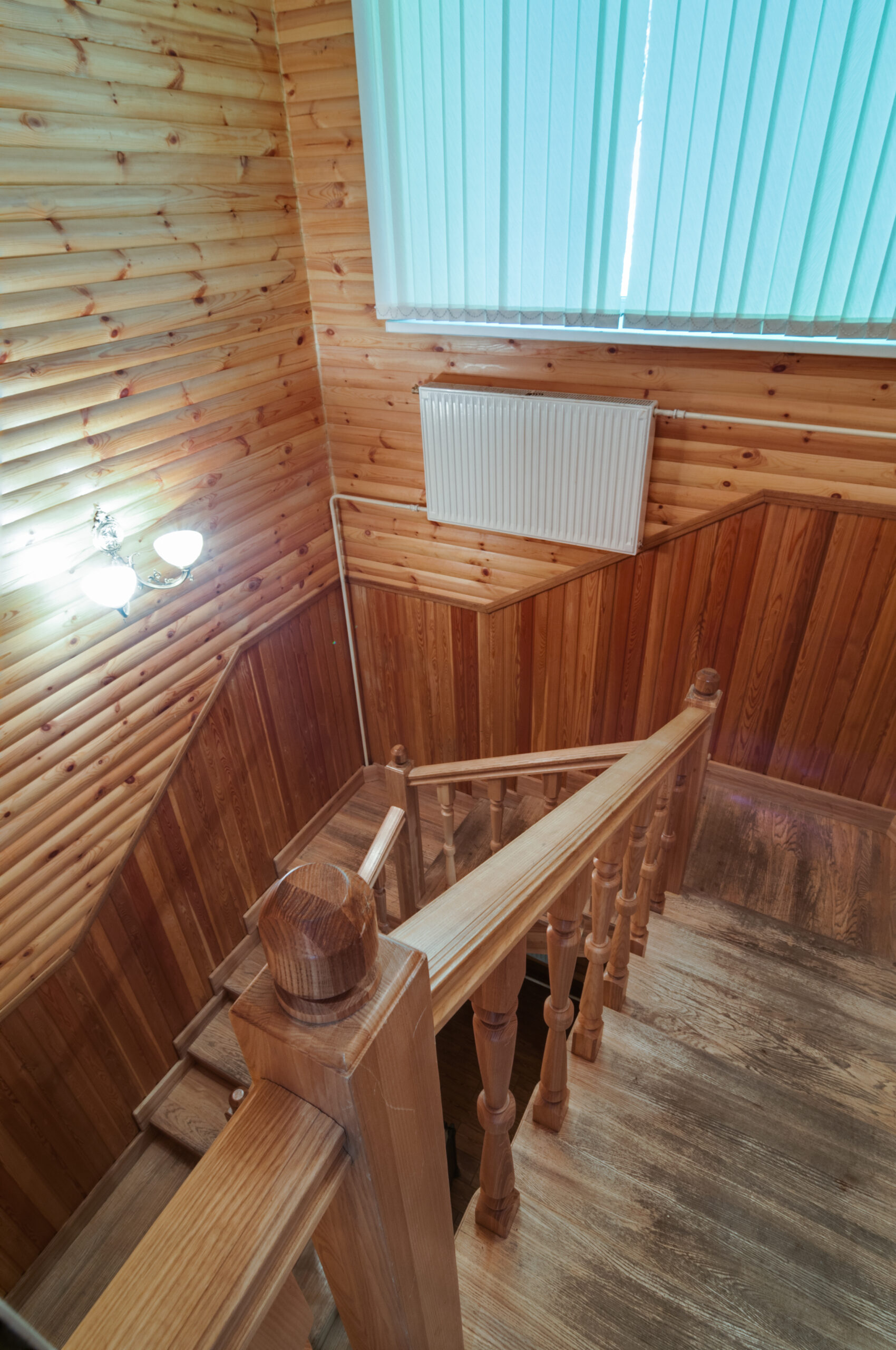 Hunsur teak wood staircases and handrails