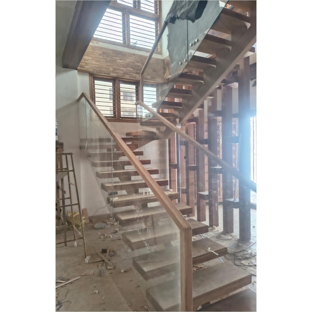 hunsur teakwood staircase