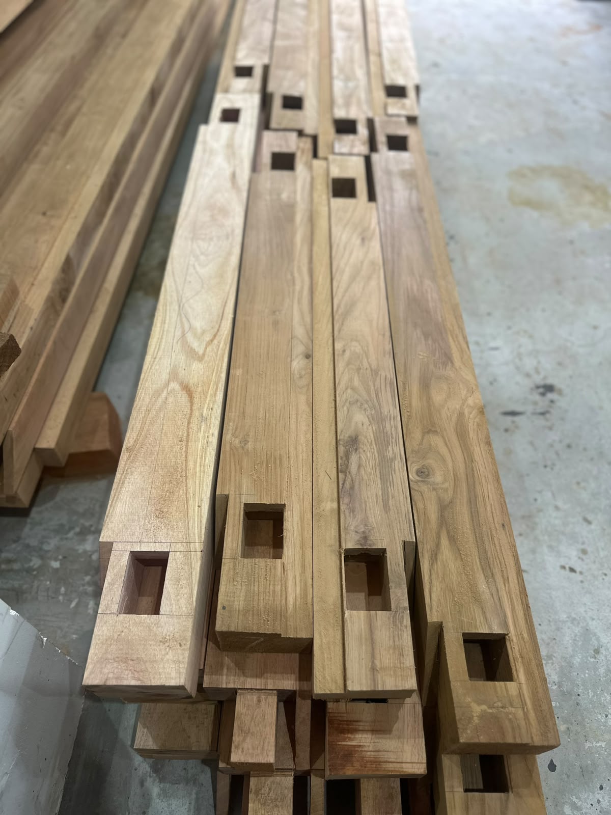Teakwood timber beams